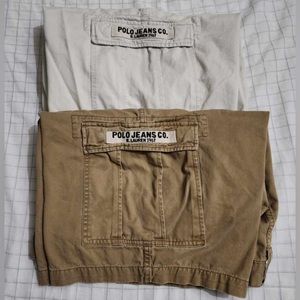 Polo Ralph Lauren 100% cotton Vintage cargo shorts (2pcs)